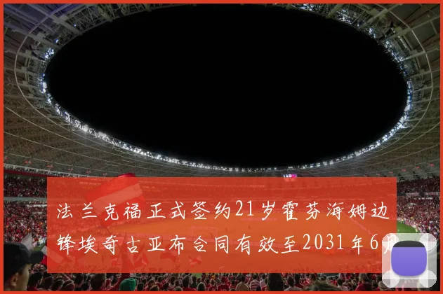 法兰克福正式签约21岁霍芬海姆边锋埃奇古亚布合同有效至2031年6月